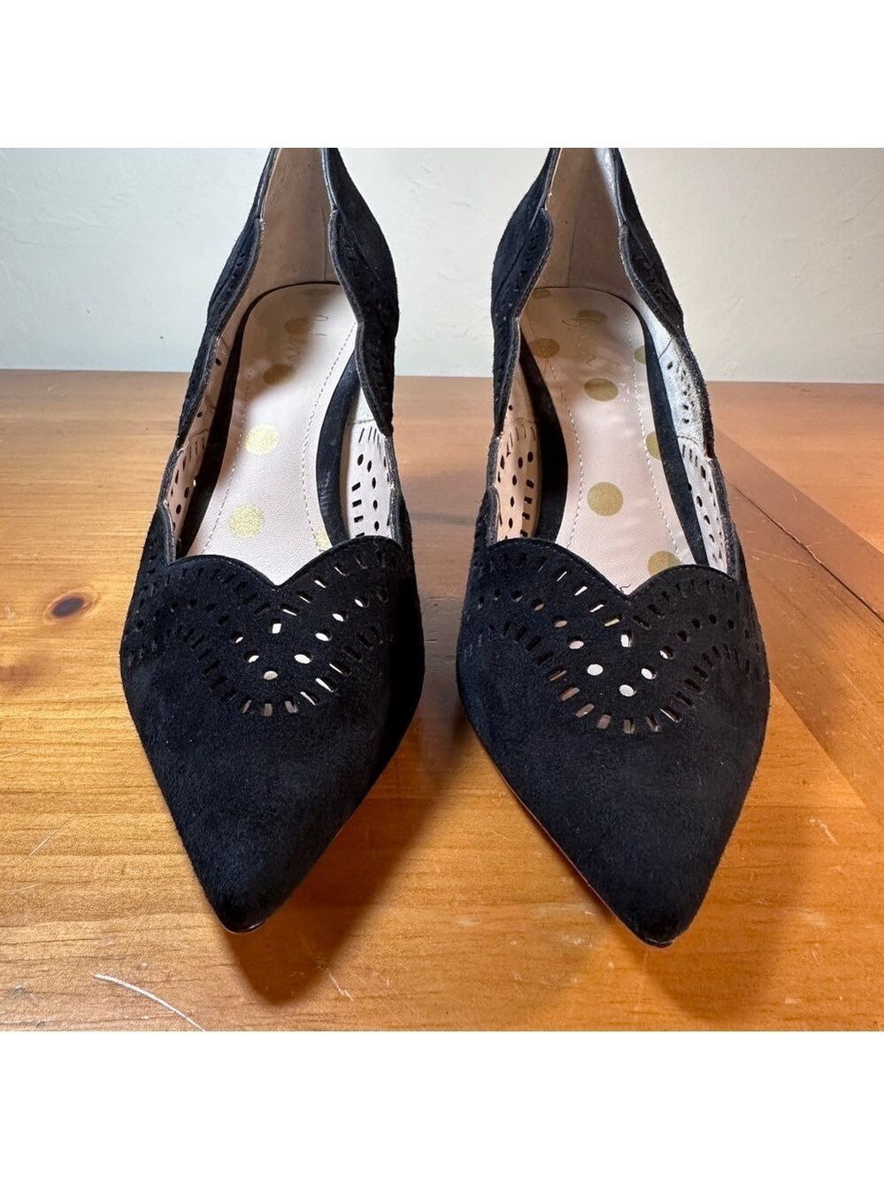 Boden Black Leather Heels - Picture 4 of 10